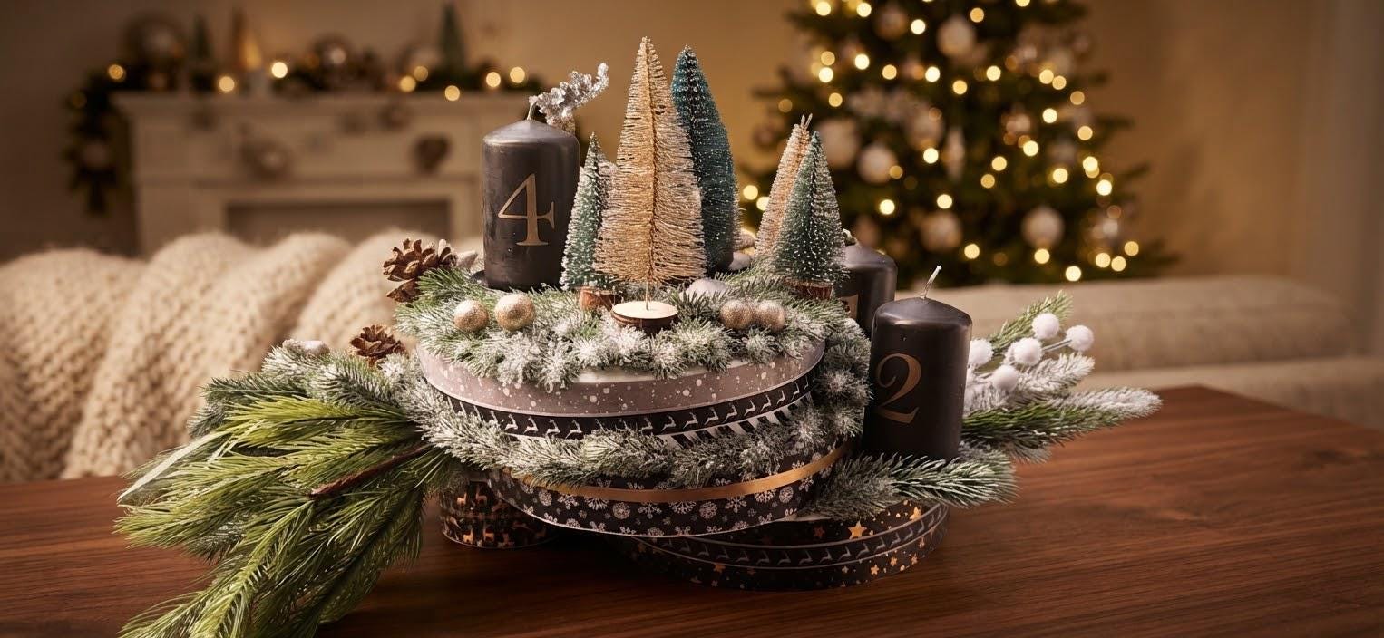Künstlicher adventskranz ohne kerzen