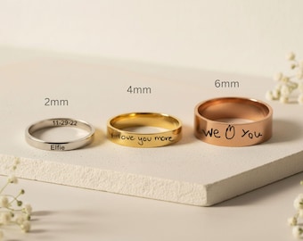 Bijoux-Personnalise Bague Collier-Cadeau pour elle-Bague femme-Cadeau pour lui-Bague homme-Cadeaux de Mariage-Cadeau pour maman-Anniversaire