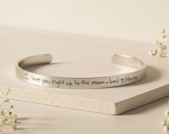 Actual handwriting bracelet-Best Friend Bracelet-Memorial Signature bracelet-Custom handwriting jewelry-Handwritten keepsake-Fingerprint