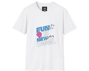 Unisex Graphic Tee: Fun is New Cool, Casual Wear, Gift for Teens, Summer Vibes, Statement Shirt, Trendy Fashion