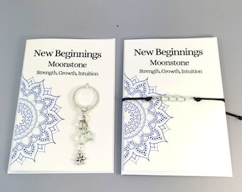 Nouveaux départs - Cadeau en cristal pour les nouveaux départs - porte-clés - Nouvelle maison - Cristaux pour un nouvel emploi - séparation - remise des diplômes - voyage de guérison