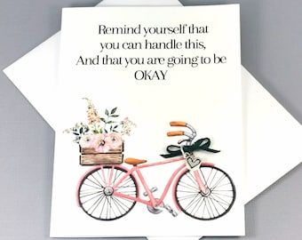 Cheer Up Positivity Card - Tough Times Support Card - Keep Going You are going to be ok Friend Card