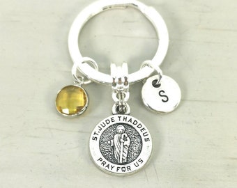 St Jude Keychain, Patron Saint of Desperation and Lost Causes, Gift For Her, Gift For Him, Inspirational Gift, Motivational Gift, New Hope