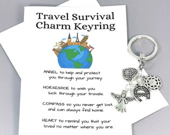 Good Luck on Your Travel Survival Kit - Fun Novelty Gift - Good Luck Travel - Goodbye Gift and Keepsake - Farewell Gift - Quirky Unique Gift