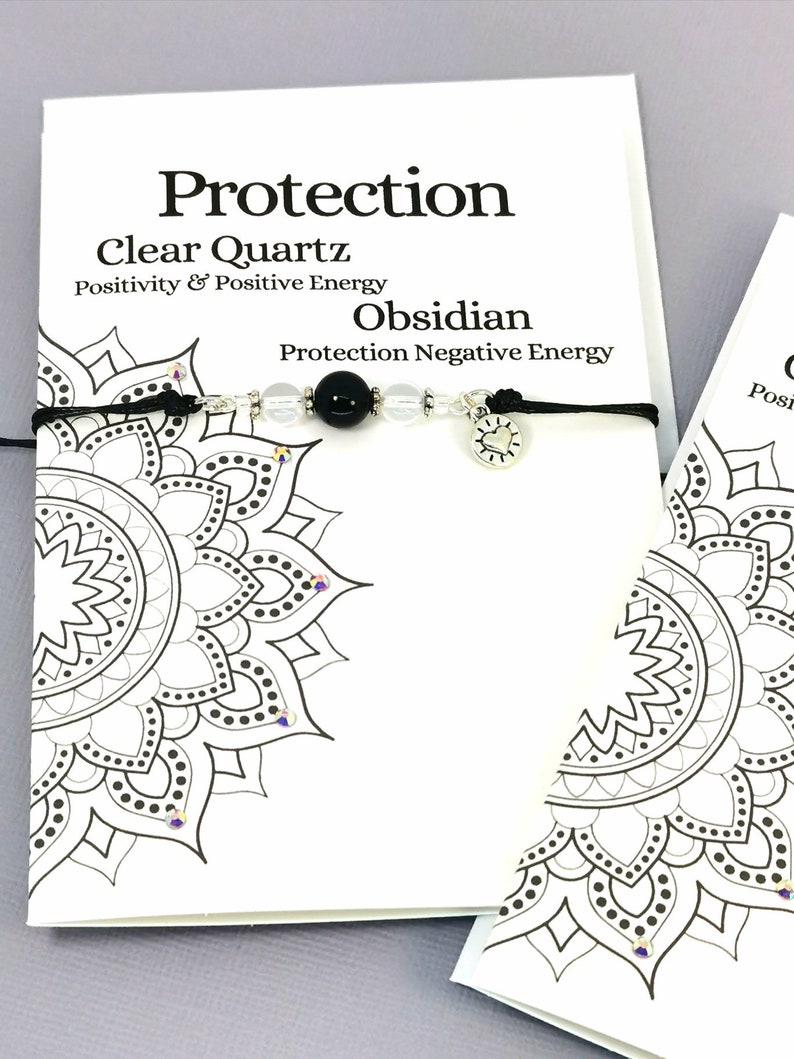 Protection Gemstone gift Protection Gemstone Protected keyring Caring support Gemstone healing journey Gemstone Bracelet gift image 6