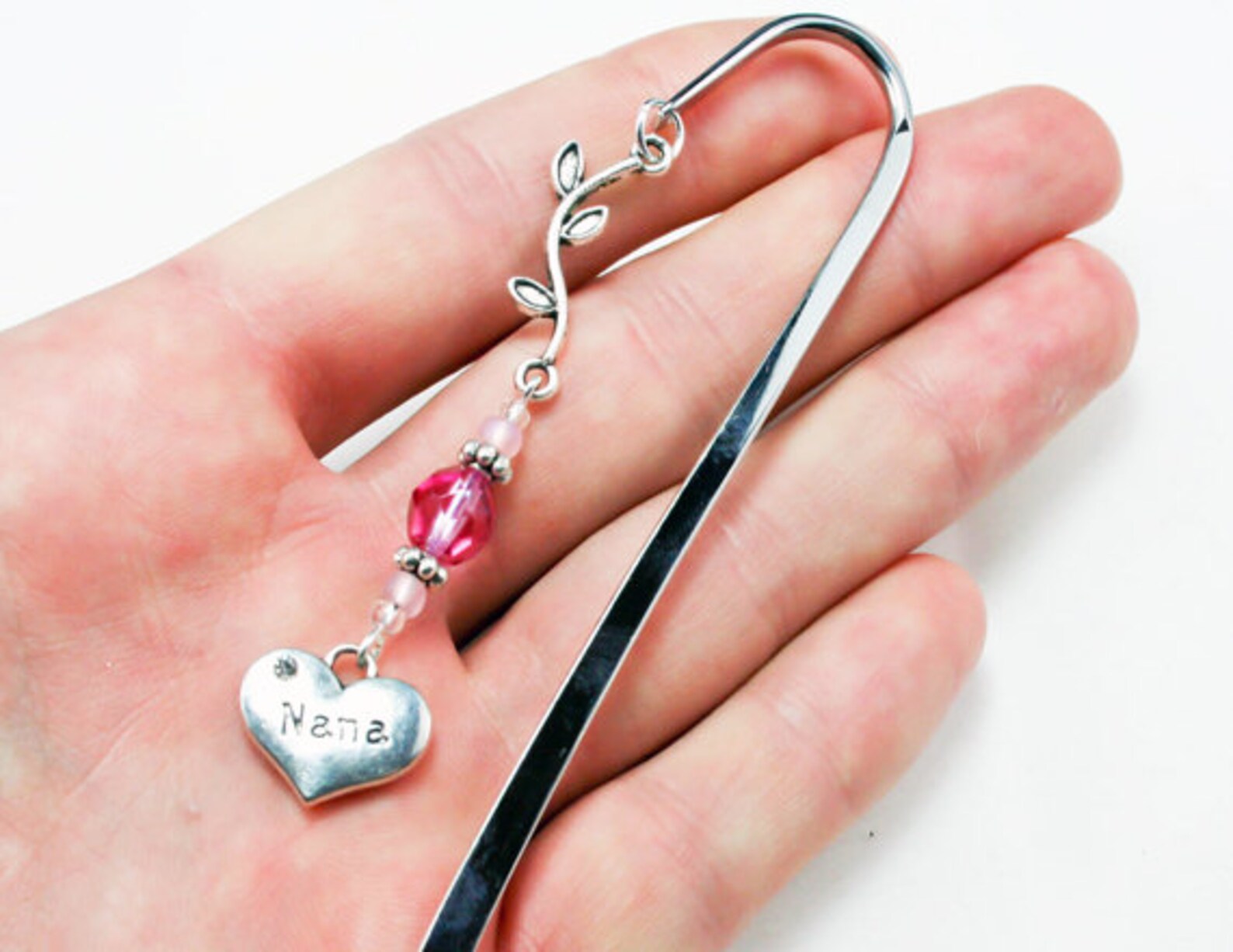 Pink Nana Bookmark. Silver Grandma Bookmark Gift. Nana Gift for Mothers ...