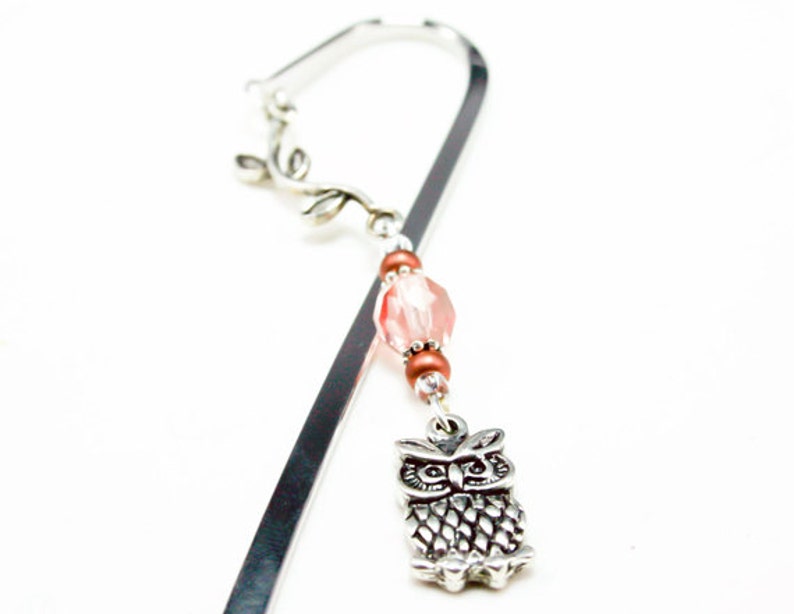 Owl Bookmark. Harry Potter Bookmark Gift. Beaded Owl Bookmark. Etsy