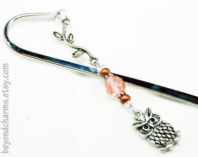 Owl Bookmark. Harry Potter Bookmark Gift. Beaded Owl Bookmark. Etsy