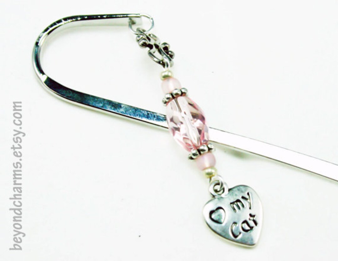 Katze Lesezeichen Metall, Personalisiert, Geschenk