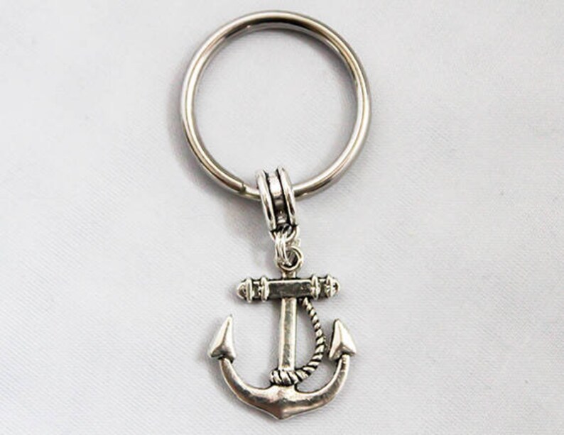 Anchor Sailing Keychain Stay Grounded Key Ring Build Your Etsy