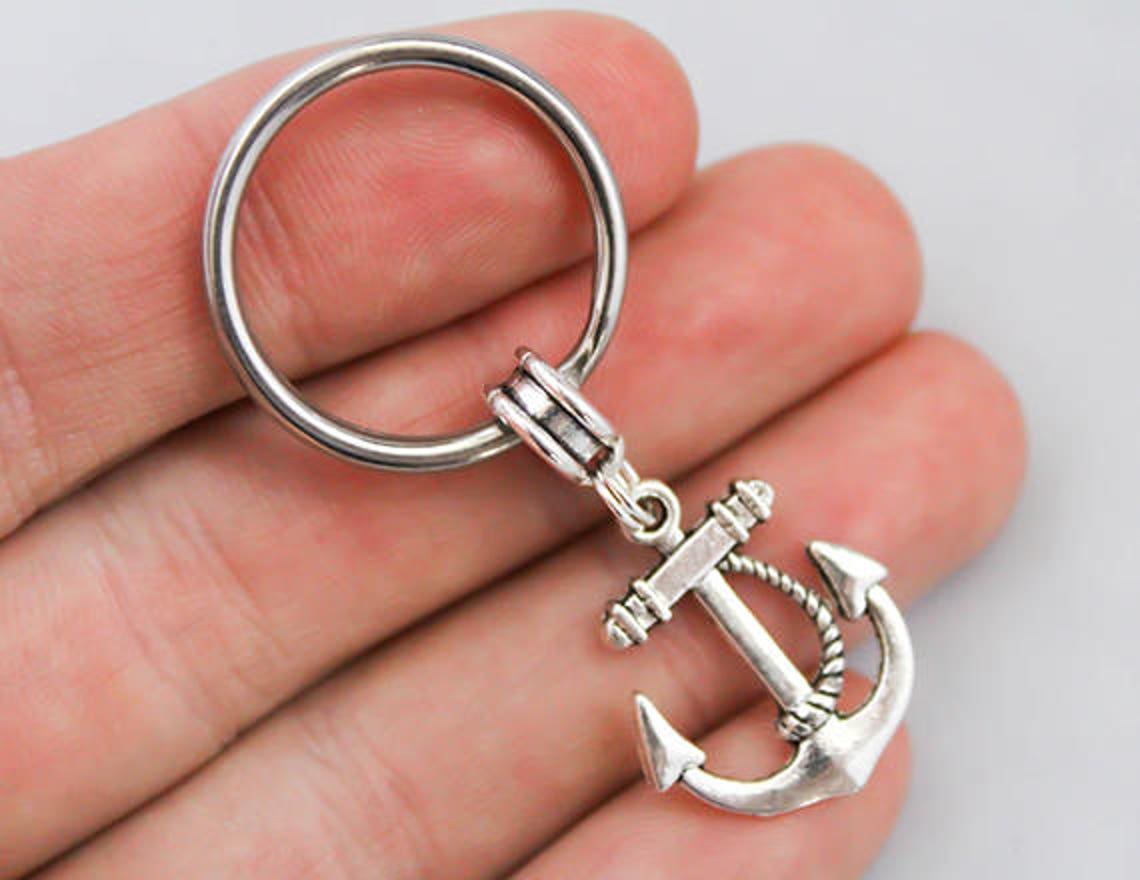 Anchor Sailing Keychain - Stay Grounded Key Ring - Build Your Own ...