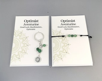 Manifesting Bracelet - Optimist Bracelet - Keychain - Healing Bracelet - Healing Keychain- Manifesting Keychain- Good Luck - Manifestation