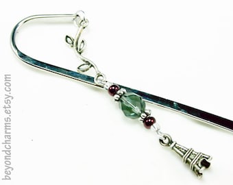 Trave Bookmark - Signet Europe - Signet de la Tour Eiffel. Paris Bookmark Charm. Charme de tour Eiffel avec le signet. LBK043 ( LBK043 )