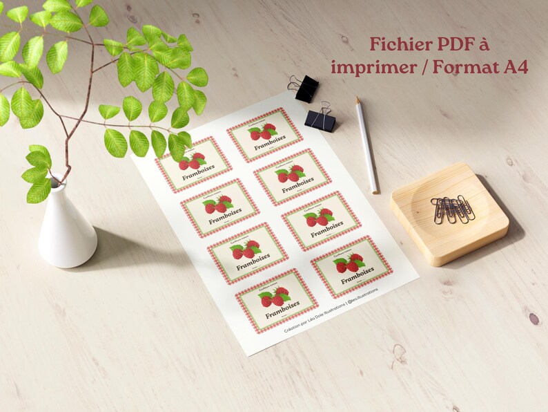 Printable Raspberry Jam Labels | Craft Design, Homemade Jar Stickers ...