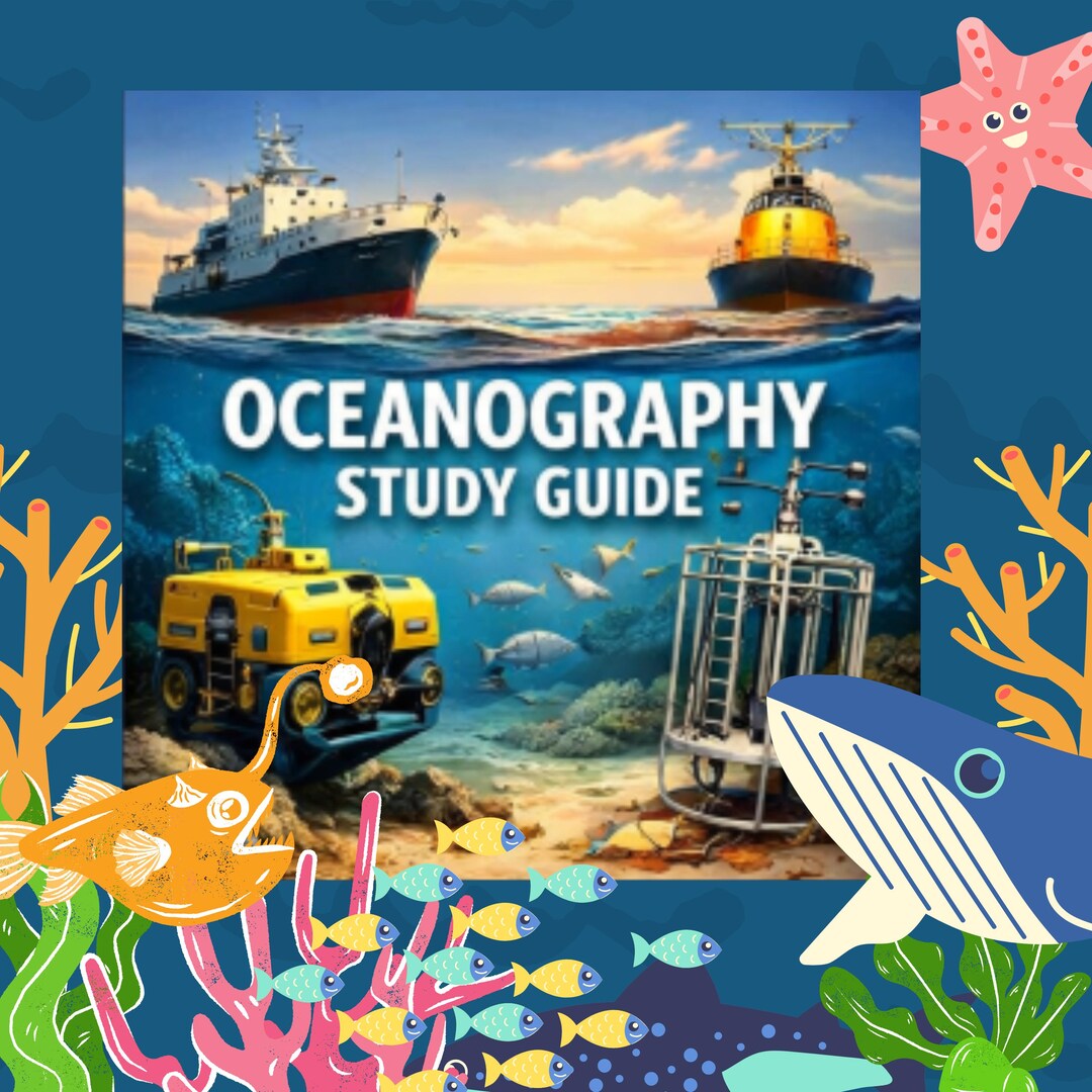 Ocean Study Printable Sea Guide, Ocean Unit Study & Oceanography Guide ...