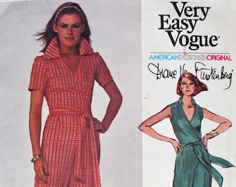 diane von furstenberg wrap dress pattern vogue 1549