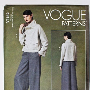 Vogue sewing pattern for pants & 2 tops - Vogue 1642 - sizes XS and S and M - bust 29.5 to 36 inches - sizes 4 to 14 - rated easy - UNCUT