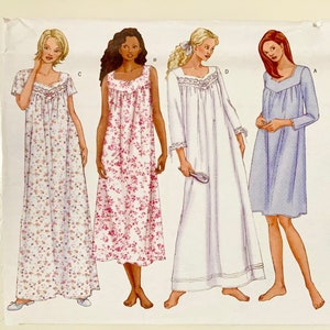 Sewing Pattern for Romantic Nightgown Butterick 6838 Bust - Etsy