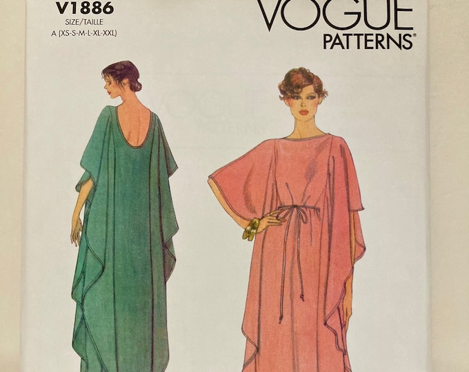 Vogue Caftan Sewing Pattern 2022 Reprint of Vintage 1970s Design Vogue