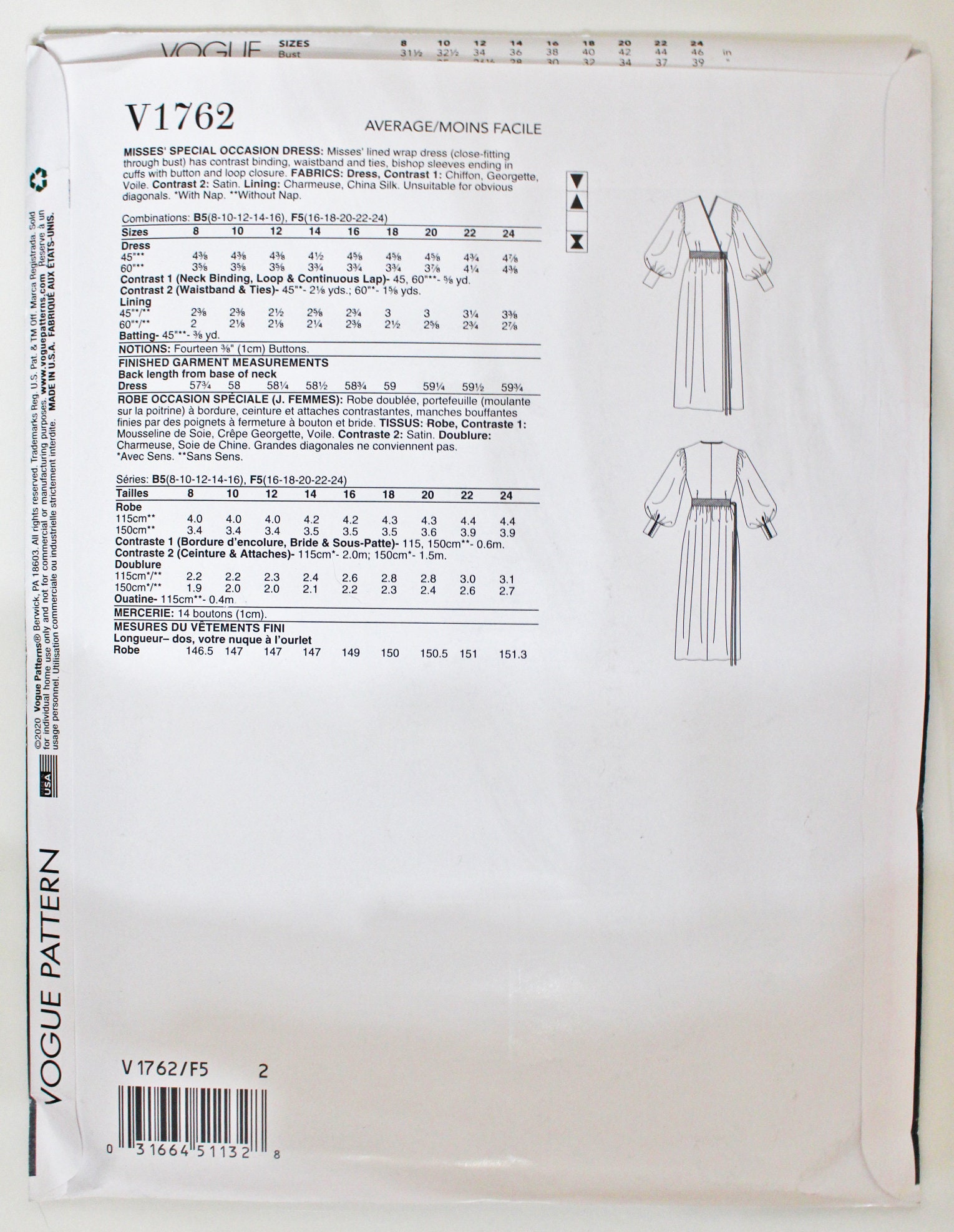 Zandra Rhodes Design Patterns Designer Zandra Rhodes Sewing Pattern for Lined Wrap Dress - Etsy