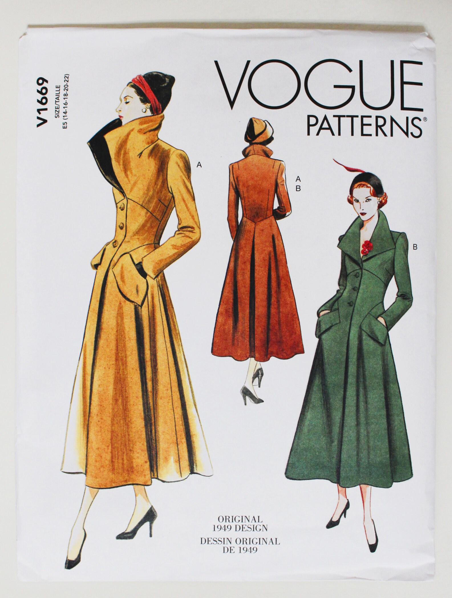 Vogue sewing pattern for women's coat 2019 reprint of | Etsy