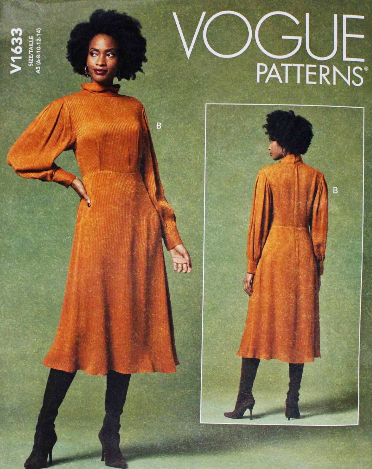 Vogue sewing pattern for women's dress in 2 styles Vogue Etsy
