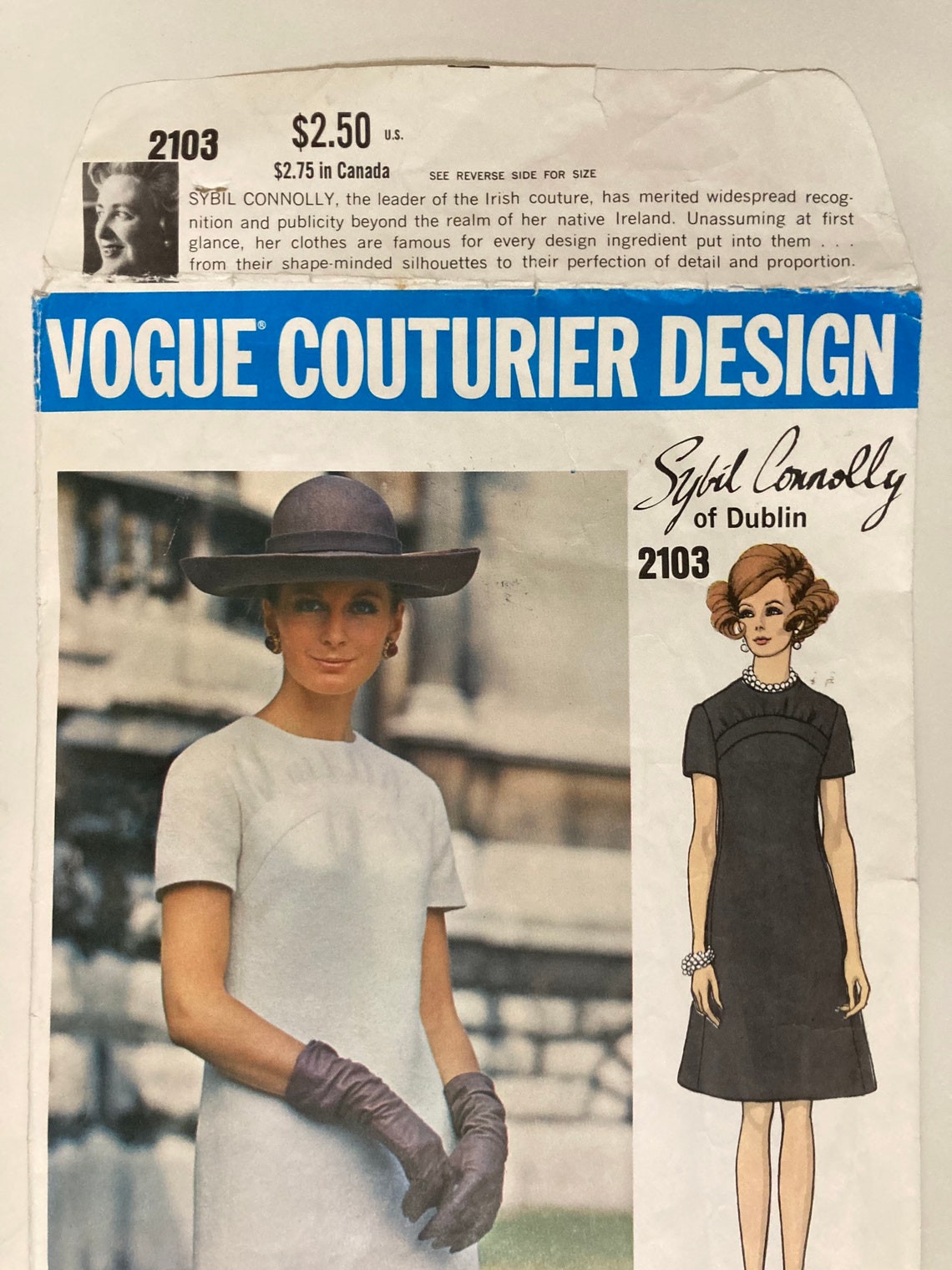 Designer Sybil Connolly of Dublin Sewing Pattern for Dress Etsy
