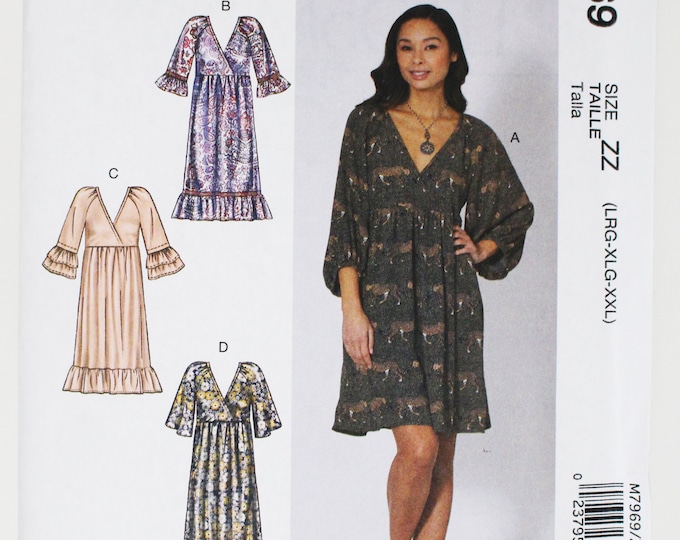 Sewing Pattern for Women's Dress Mccall's 7969 Bust 38 to 48 Inches ...