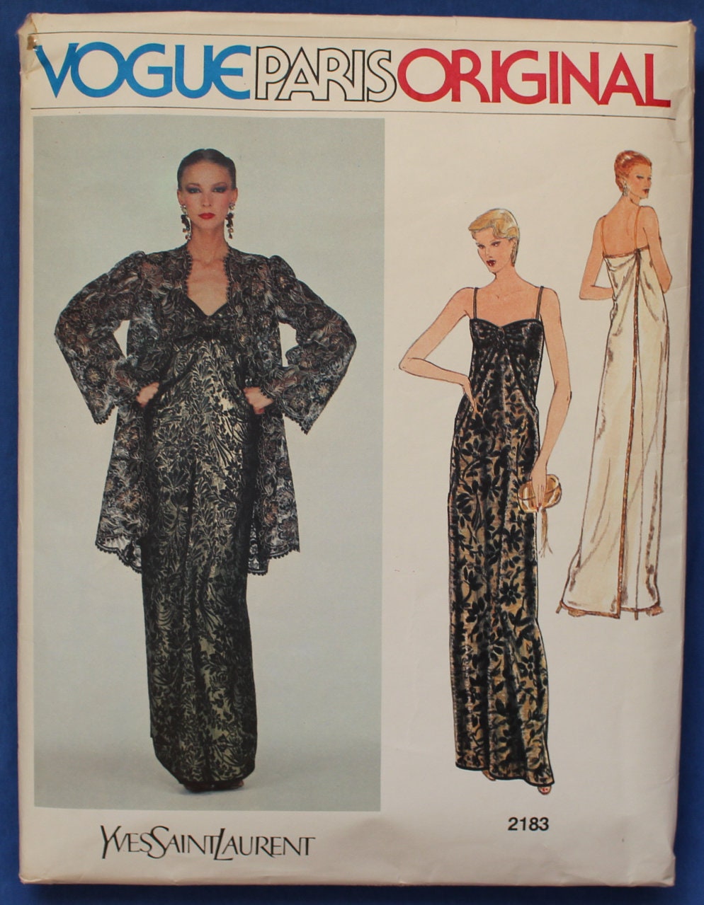 Designer Yves Saint Laurent Vintage Sewing Pattern For Dress Etsy 