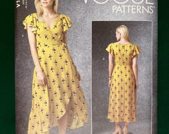 Designer Rachel Comey Sewing Pattern for Dress - Vogue 1585 - Bust