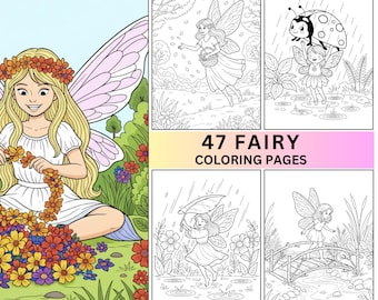 47 Fairy Coloring Pages for Kids: Fantasy Coloring Sheets (PDF Download)
