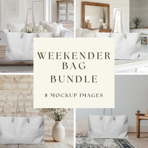 Weekender Tasche Mockup Bundle Boho Printify Weekender Tasche Mock Bundle Damentasche Mockup Weekender Bag Lifestyle Mockup Bundle Neutrale Tasche Mock