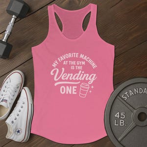 My Favorite Tank – Cute Gym Shirt for Women, Fitness Lifestyle Top, Workout Quote Tee, Strong Girl Tank, Active Everyday Gym Shirt