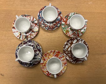 6 Tasse à café avec sous tasse illy (120ml) - Esprit Café