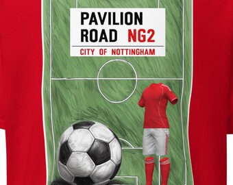 Nottingham Forest FC Porte-clés officiel avec blason du club NFFC, Rouge, défaut