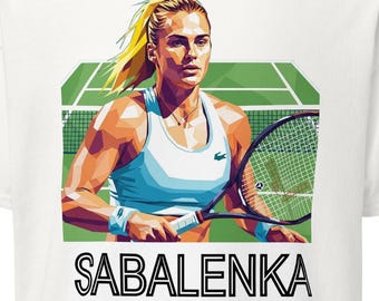 T-shirt US Open Tennis Aryna Sabalenka - Tailles S à 3XL, Neuf Avec étiquettes, 100% Coton, Unisexe