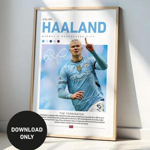 Erling Haaland Digital Download Print