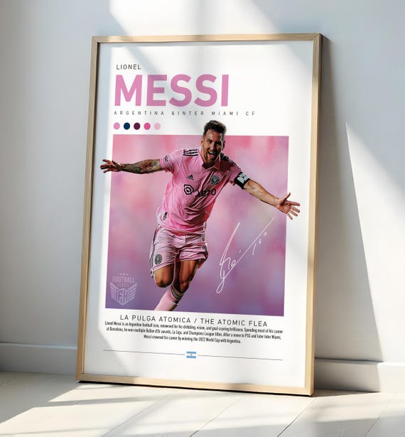 Lionel Messi, Inter Miami Wall print