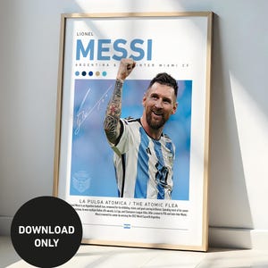 Lionel Messi Digital Download Print