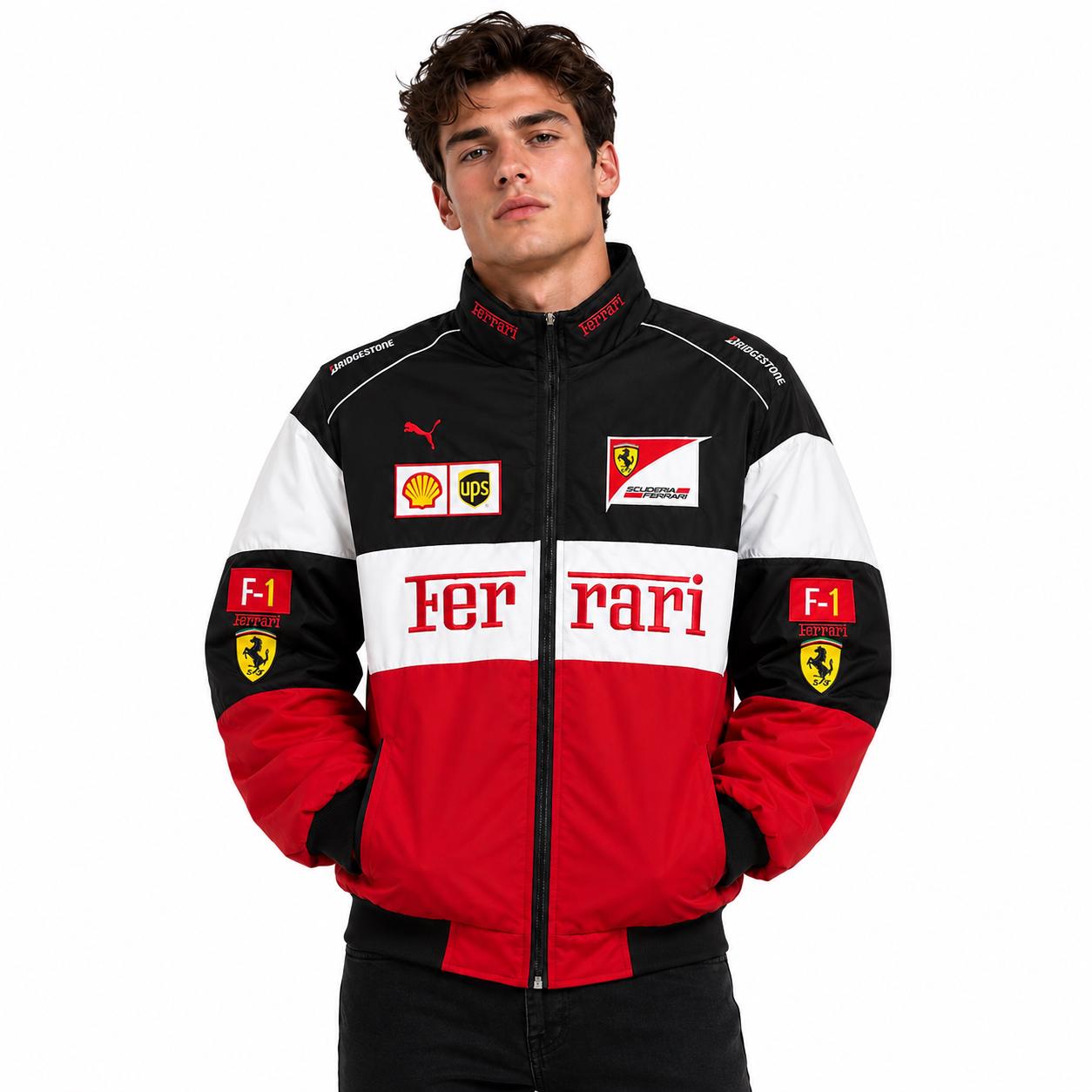 Ferrari Red Leather Jacket - Etsy