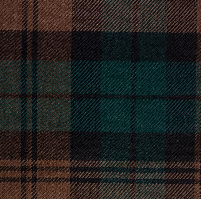 Brown Watch Tartan Fabric: 16oz Acrylic Scottish Plaid, 54" Wide