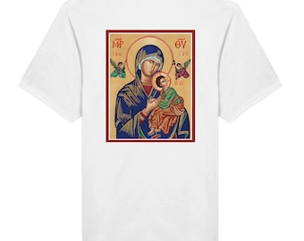 Orthodox Mother Mary Shirt, Theotokos Icon Tee, Christian Faith Apparel, Virgin Mary Religious T-Shirt