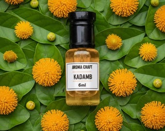 Kadamb Attar / Aceite de perfume natural / Fragancia floral fresca de larga duración / Sin alcohol / Regalo para él y para ella