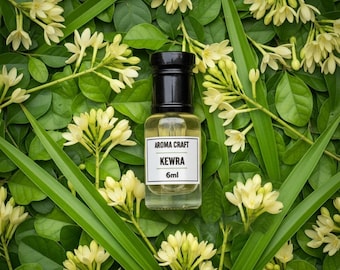 Aceite perfumado floral natural de Kewra Attar / Fragancia refrescante de larga duración / Sin alcohol / Regalo para él y para ella