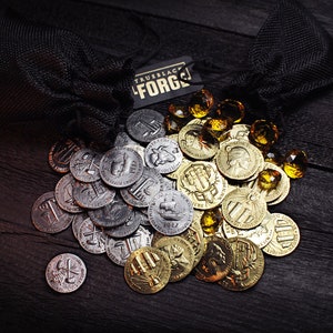 The SuperSack, set of 65 hand-polished metal coins + gems