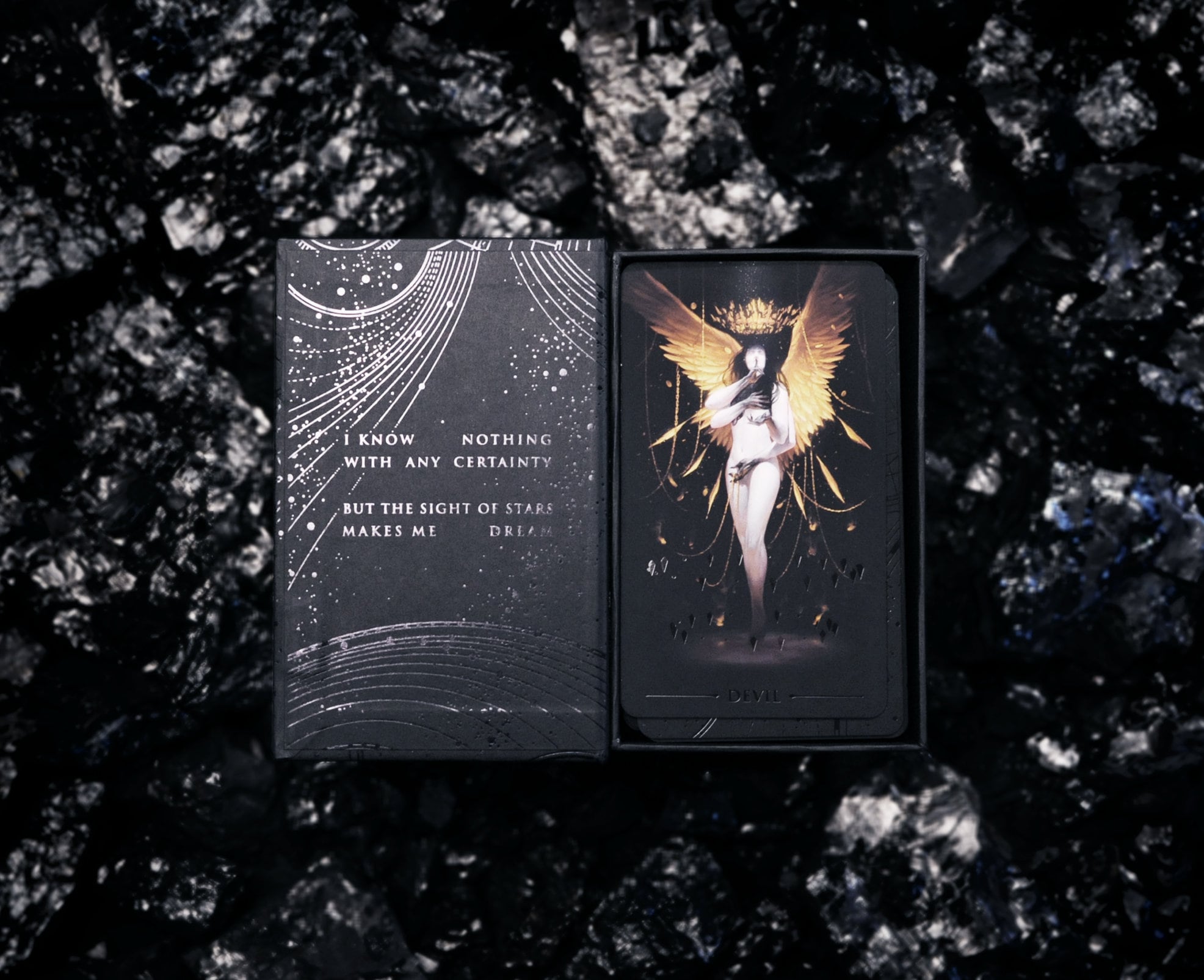 Trueblack Tarot: Dark, Elegant, Ephemeral, Bold, and Gothic - Etsy