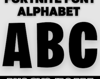 Gamer Font SVG Bundle | Video Game Letters & Numbers | Battle Royale Style | png svg pdf jpg | Cricut Silhouette Cut Files ,Fornite Font Svg