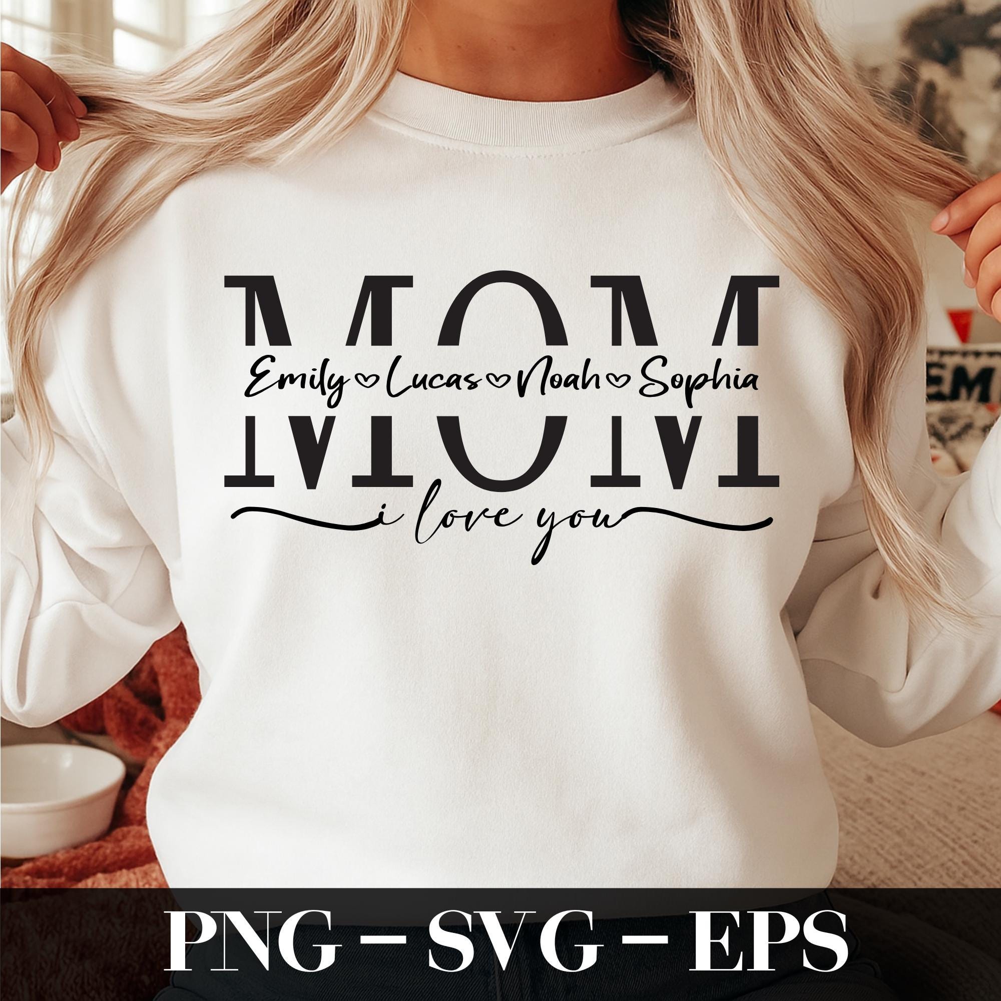 Fall Split Name Frame Mom Split Name Frame SVG, Mother's Day Gift SVG, Mom Cut File Svg, Mom ...