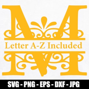 Personalized Sunflower Split Monogram, Split Letter Svg, Family name monogram, lower Monogram Clipart, Floral Letter Graphic, Monogram SVG