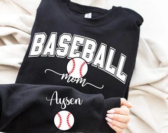 Personalized Baseball Mom PNG, Custom Sleeve Design, Baseball Mom PNG, Varsity Sports Sublimation, Game Day Png, Retro Ball Mama,Digital Png